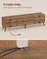 VASAGLE TV Stand for 80" TV – Honey Brown
