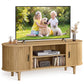 VASAGLE TV Stand for 65-Inch Tvs – Sand Brown