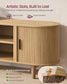 VASAGLE TV Stand for 65-Inch Tvs – Sand Brown