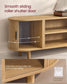 VASAGLE TV Stand for 65-Inch Tvs – Sand Brown