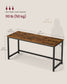 VASAGLE Particleboard Gaming Table with Steel Frame – Rustic Brown, Matte Black
