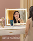 SONGMICS Vanity Makeup Mirror with Lights – Matte White | ULWM002W01V1