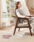 VASAGLE Accent Chair, Button Tufted, Thick Cushion, Beige