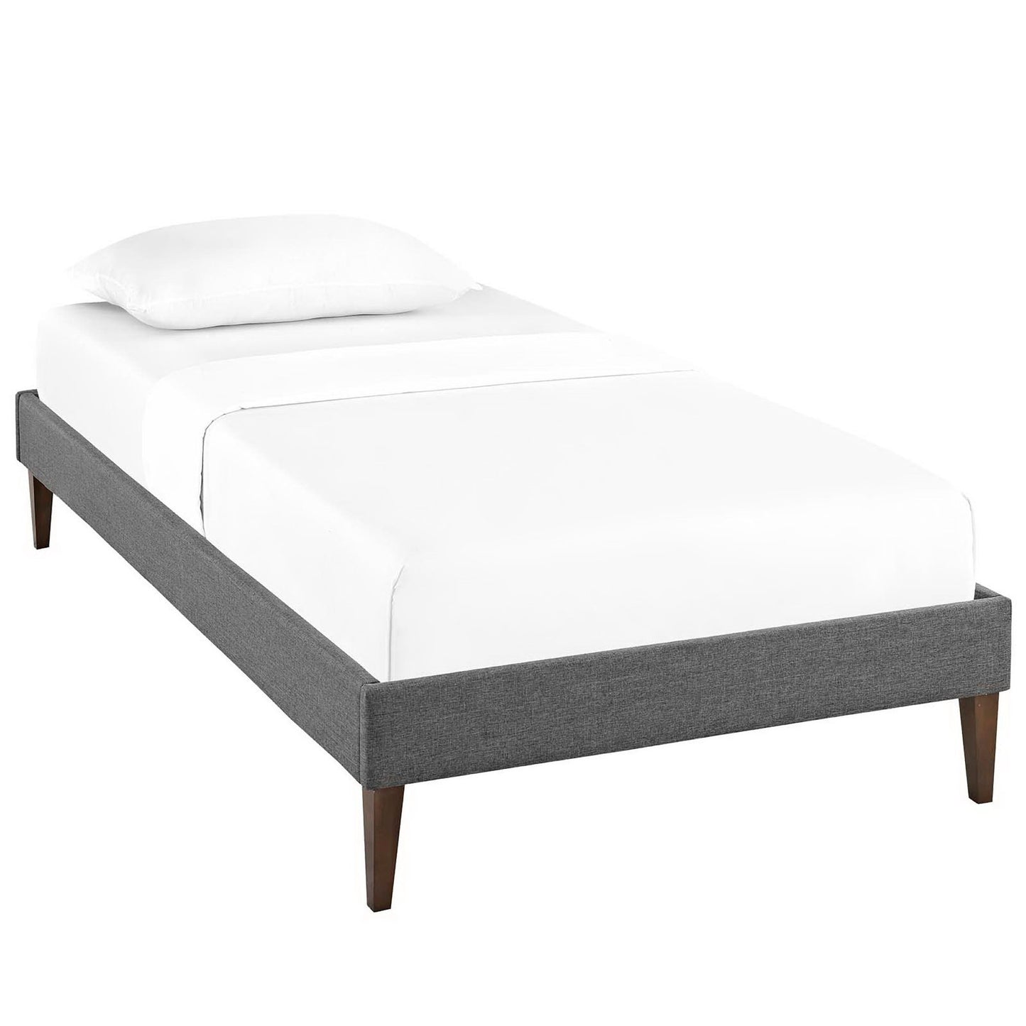Sharon Fabric Twin Bed Frame with Squared Tapered Legs by Modway MOD-5348