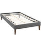 Sharon Fabric Twin Bed Frame with Squared Tapered Legs by Modway MOD-5348