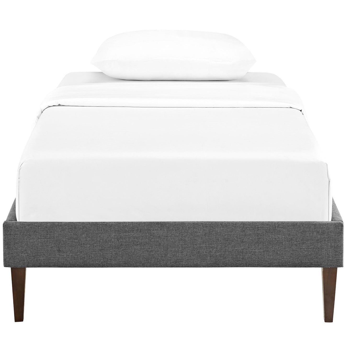 Sharon Fabric Twin Bed Frame with Squared Tapered Legs by Modway MOD-5348