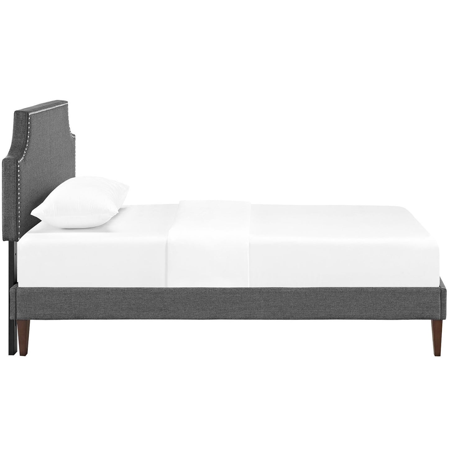 Laura Fabric Twin Platform Bed with Squared Tapered Legs by Modway MOD-5596
