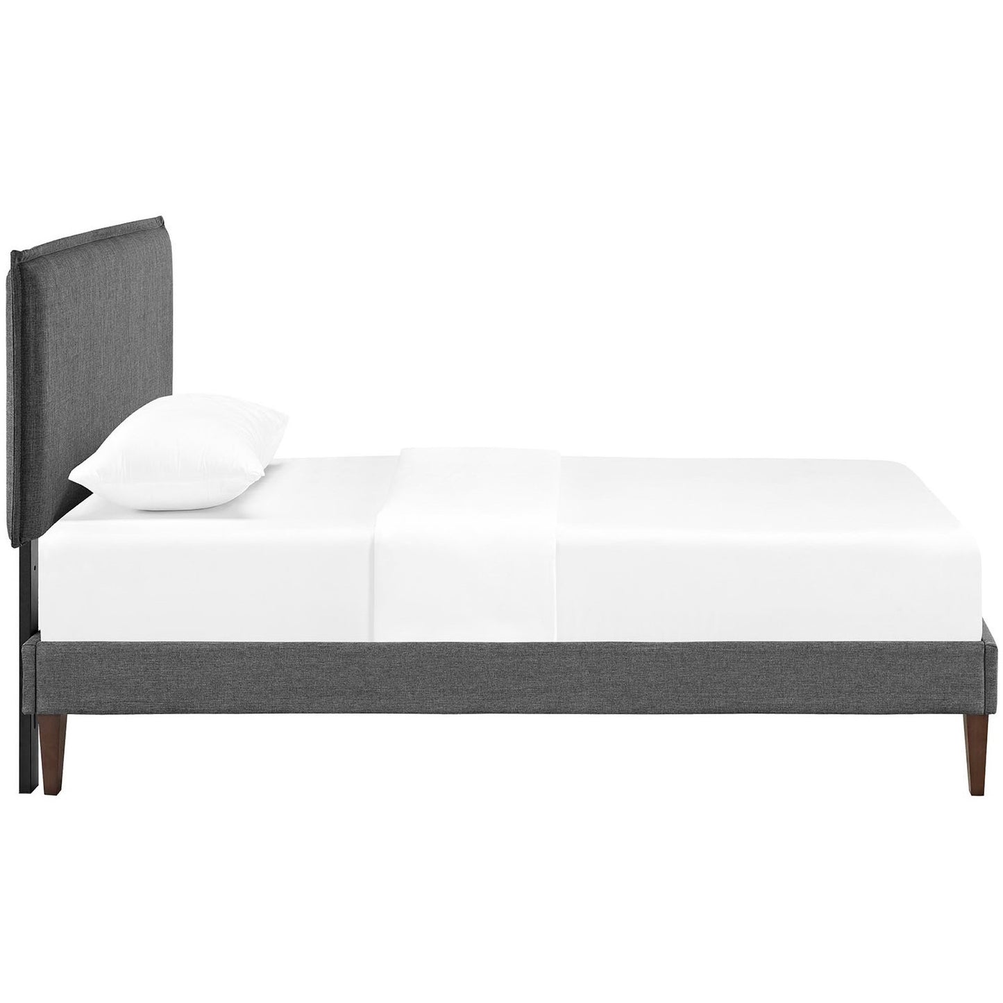 Camille Fabric Twin Platform Bed with Squared Tapered Legs by Modway MOD-5598