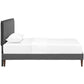 Camille Fabric Twin Platform Bed with Squared Tapered Legs by Modway MOD-5598