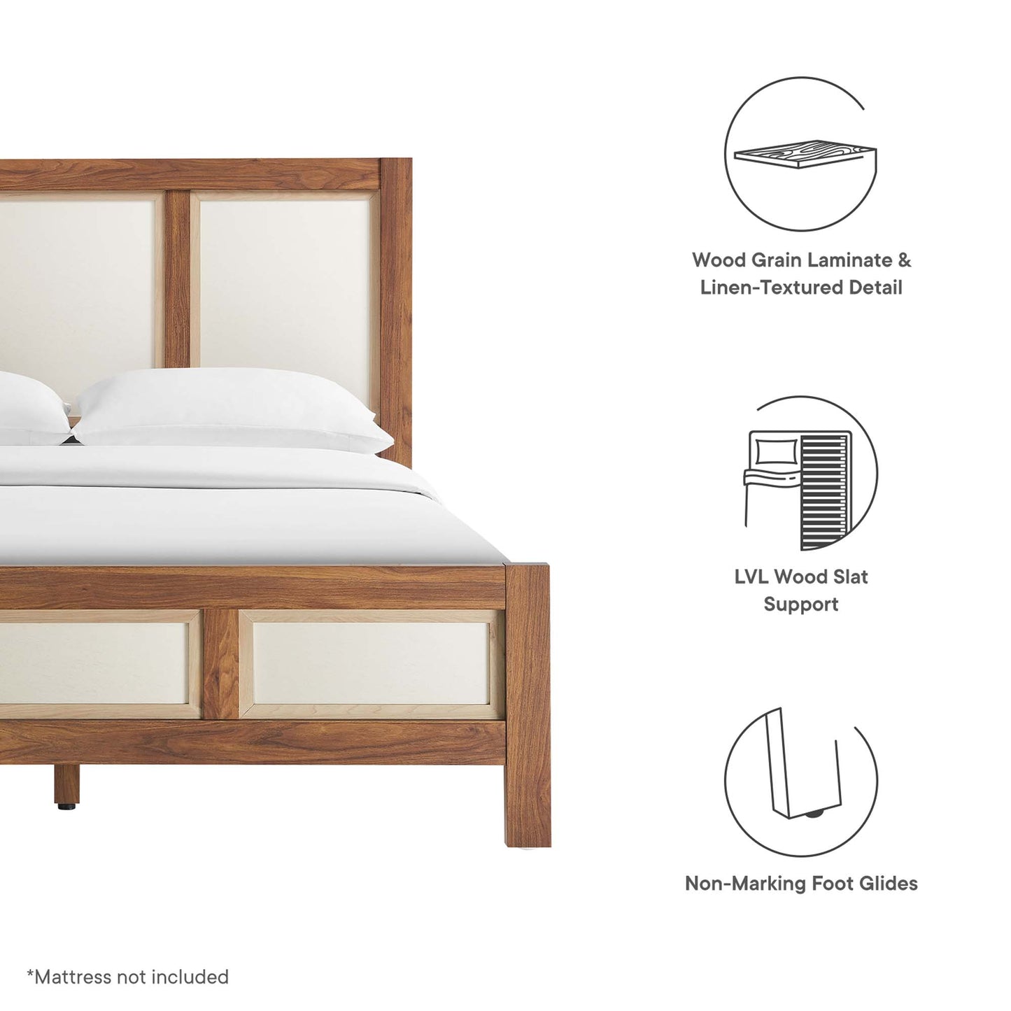 Capri Wood Grain Queen Platform Bed by Modway MOD-7119