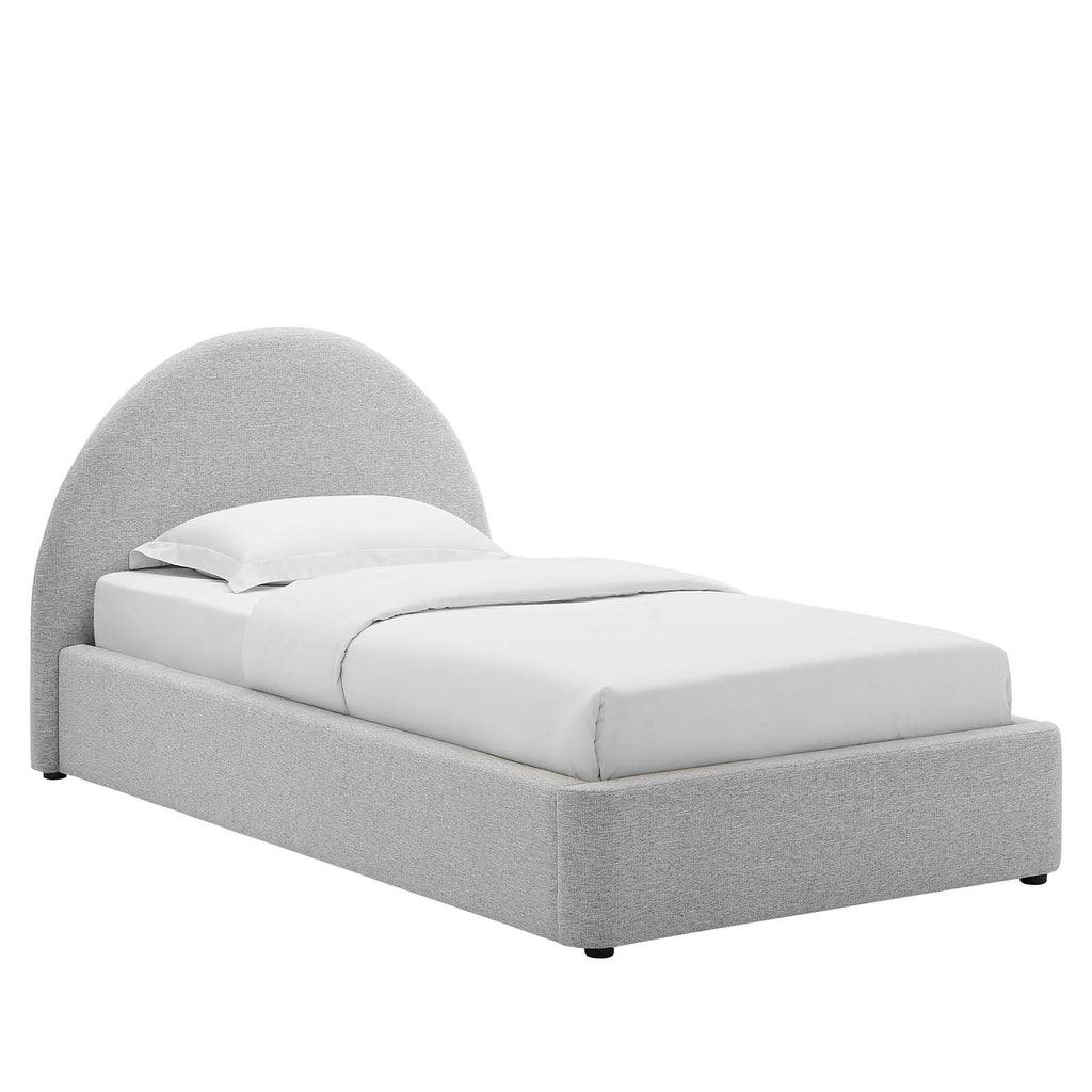 Modway Resort Upholstered Fabric Arched Round Platform Bed