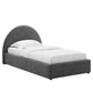 Modway Resort Upholstered Fabric Arched Round Platform Bed