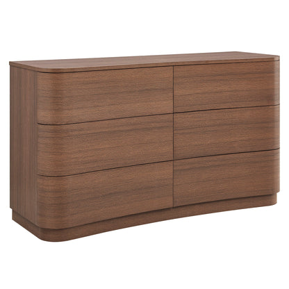 Mirae 6-Drawer Curved Dresser by Modway MOD-7229 FredCo