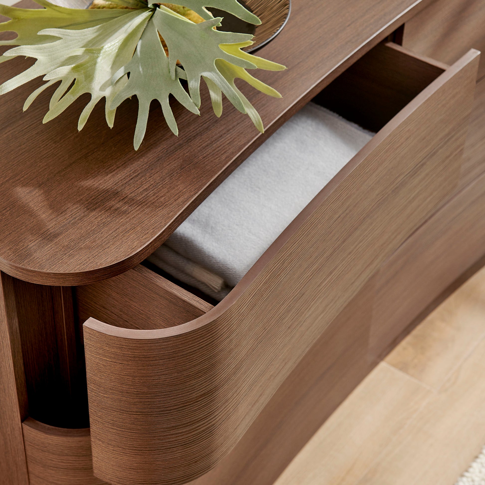 Mirae 6-Drawer Curved Dresser by Modway MOD-7229 FredCo