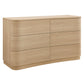 Mirae 6-Drawer Curved Dresser by Modway MOD-7229 FredCo