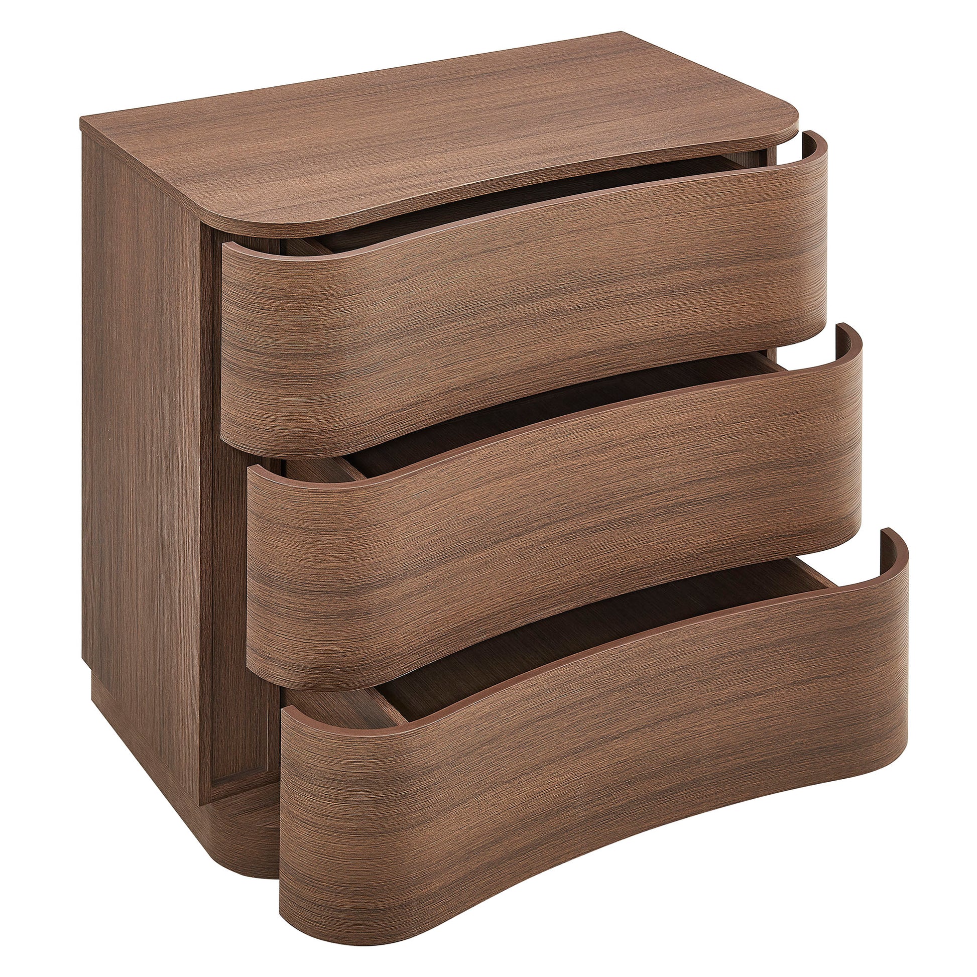 Mirae 3-Drawer Curved Compact Dresser by Modway MOD-7230 FredCo