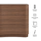 Mirae 3-Drawer Curved Compact Dresser by Modway MOD-7230 FredCo