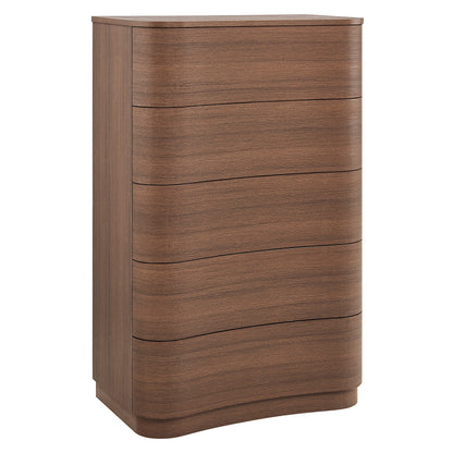 Mirae 5-Drawer Curved Dresser Chest of Drawers by Modway MOD-7231 FredCo