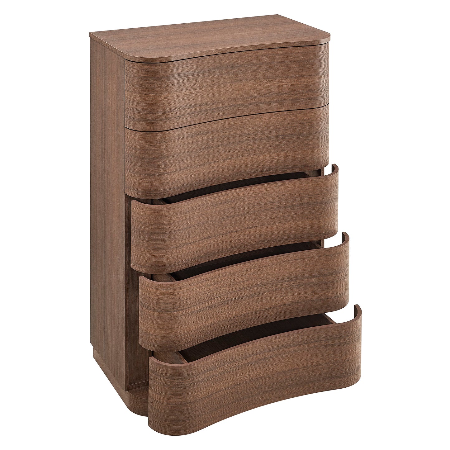 Mirae 5-Drawer Curved Dresser Chest of Drawers by Modway MOD-7231 FredCo
