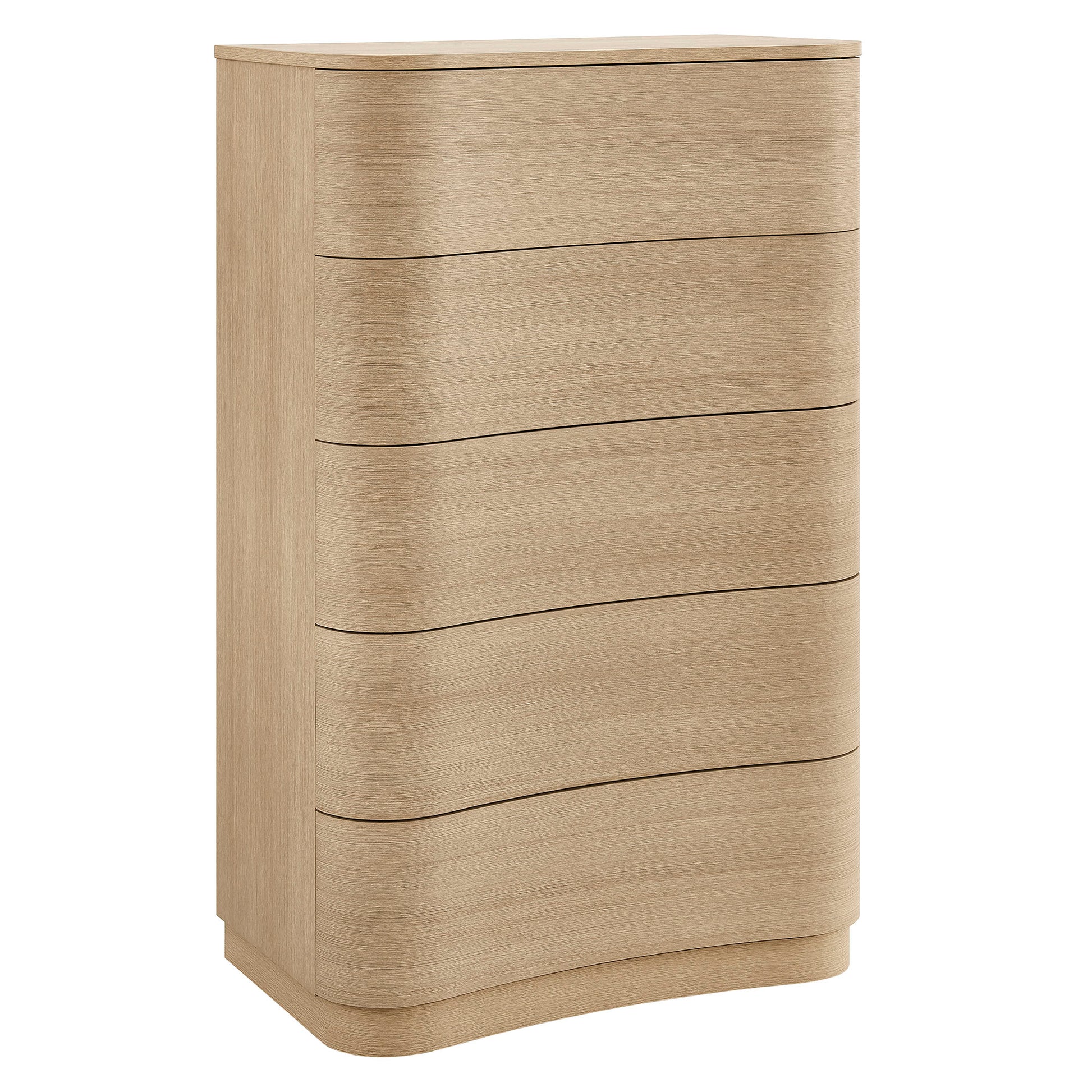 Mirae 5-Drawer Curved Dresser Chest of Drawers by Modway MOD-7231 FredCo