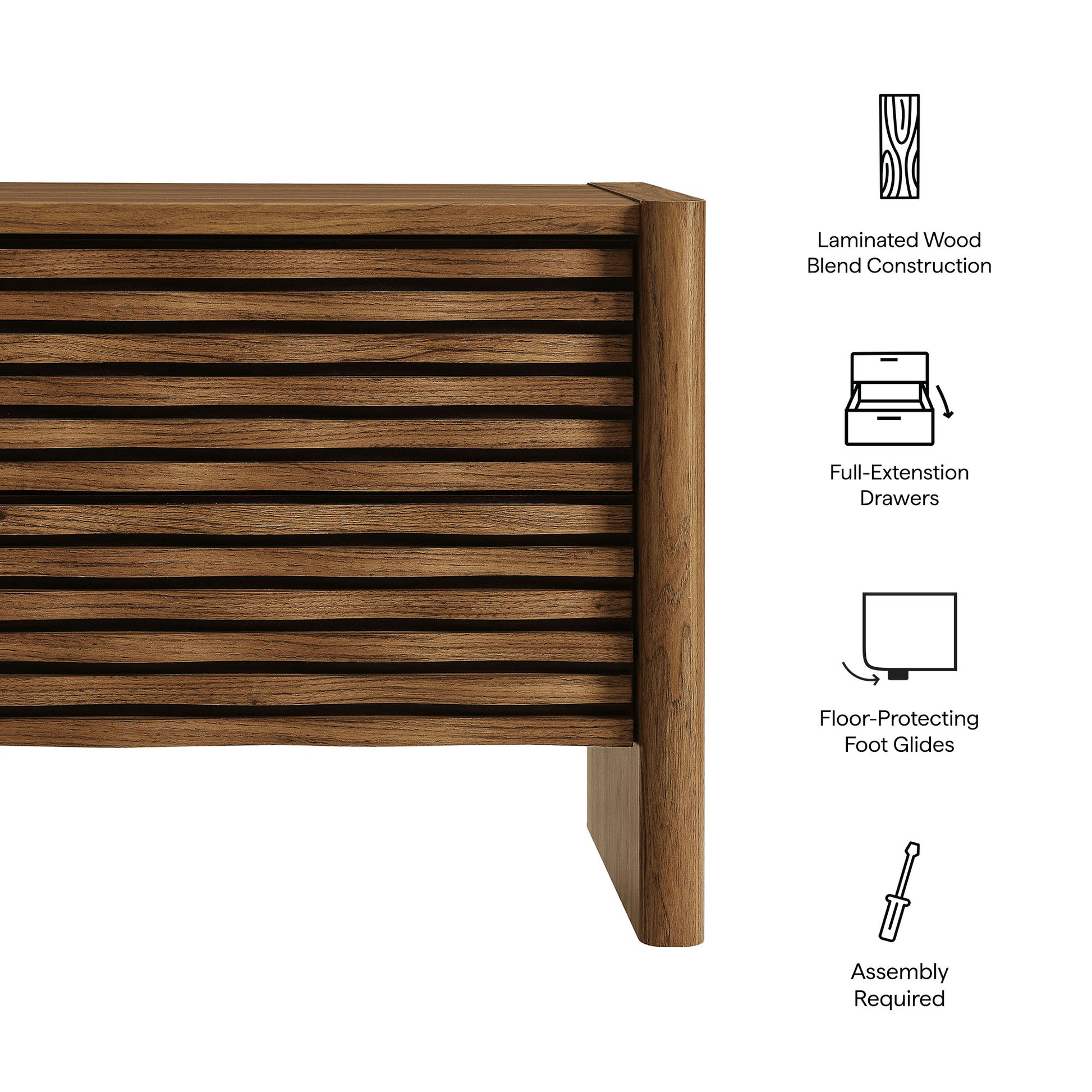 Emric Wave Nightstand by Modway MOD-7236 FredCo