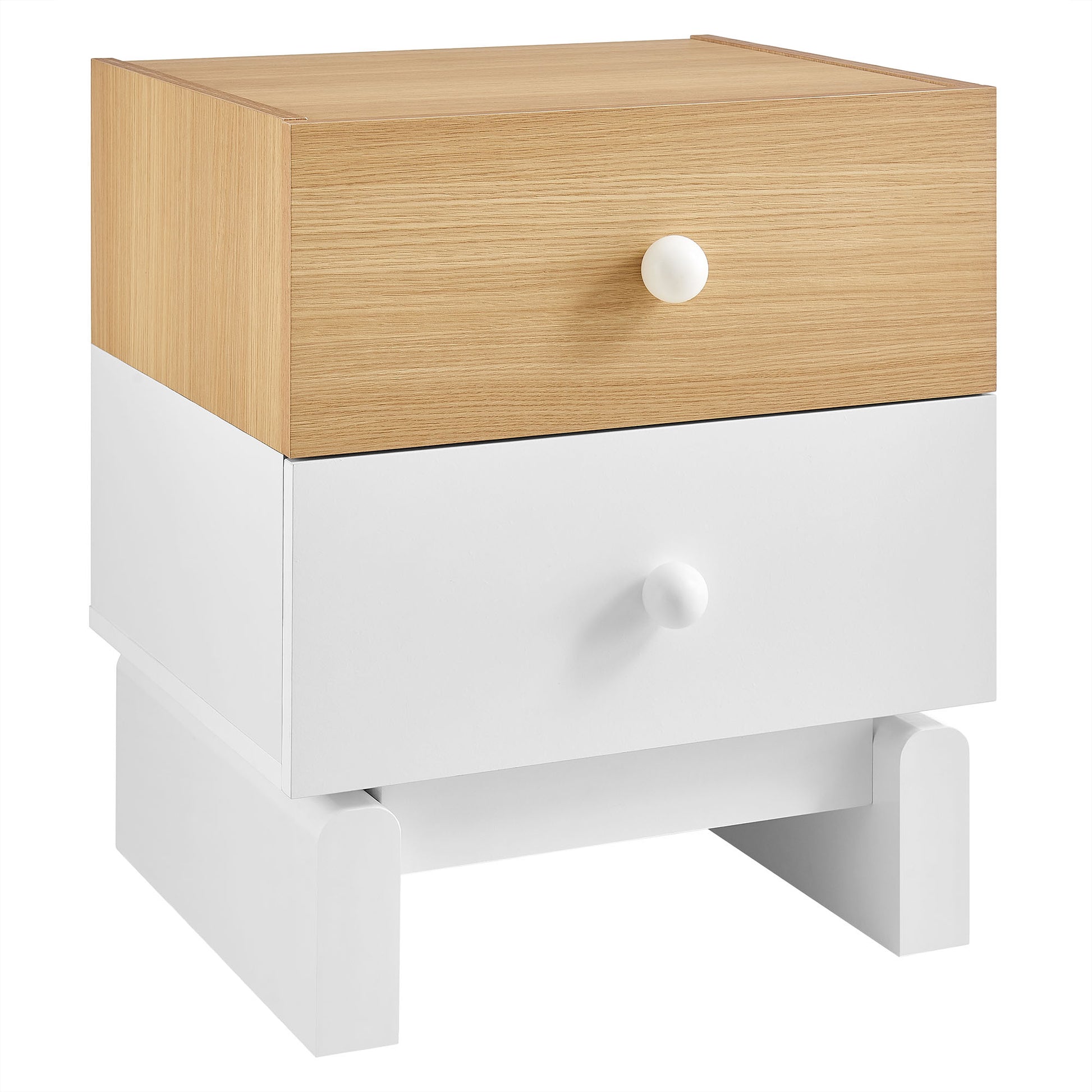 Nolia 2-Drawer Color Block Nightstand by Modway MOD-7238 FredCo