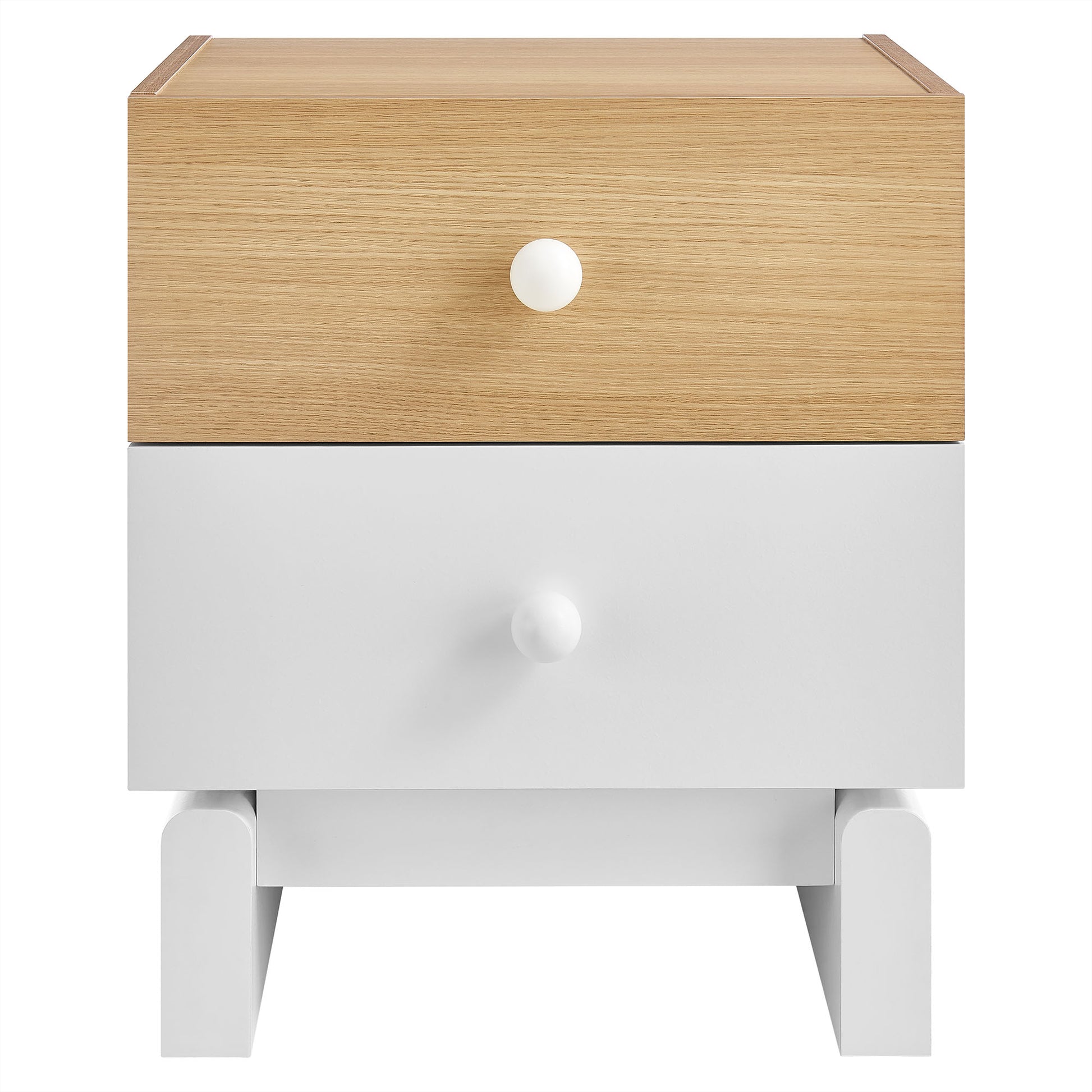 Nolia 2-Drawer Color Block Nightstand by Modway MOD-7238 FredCo