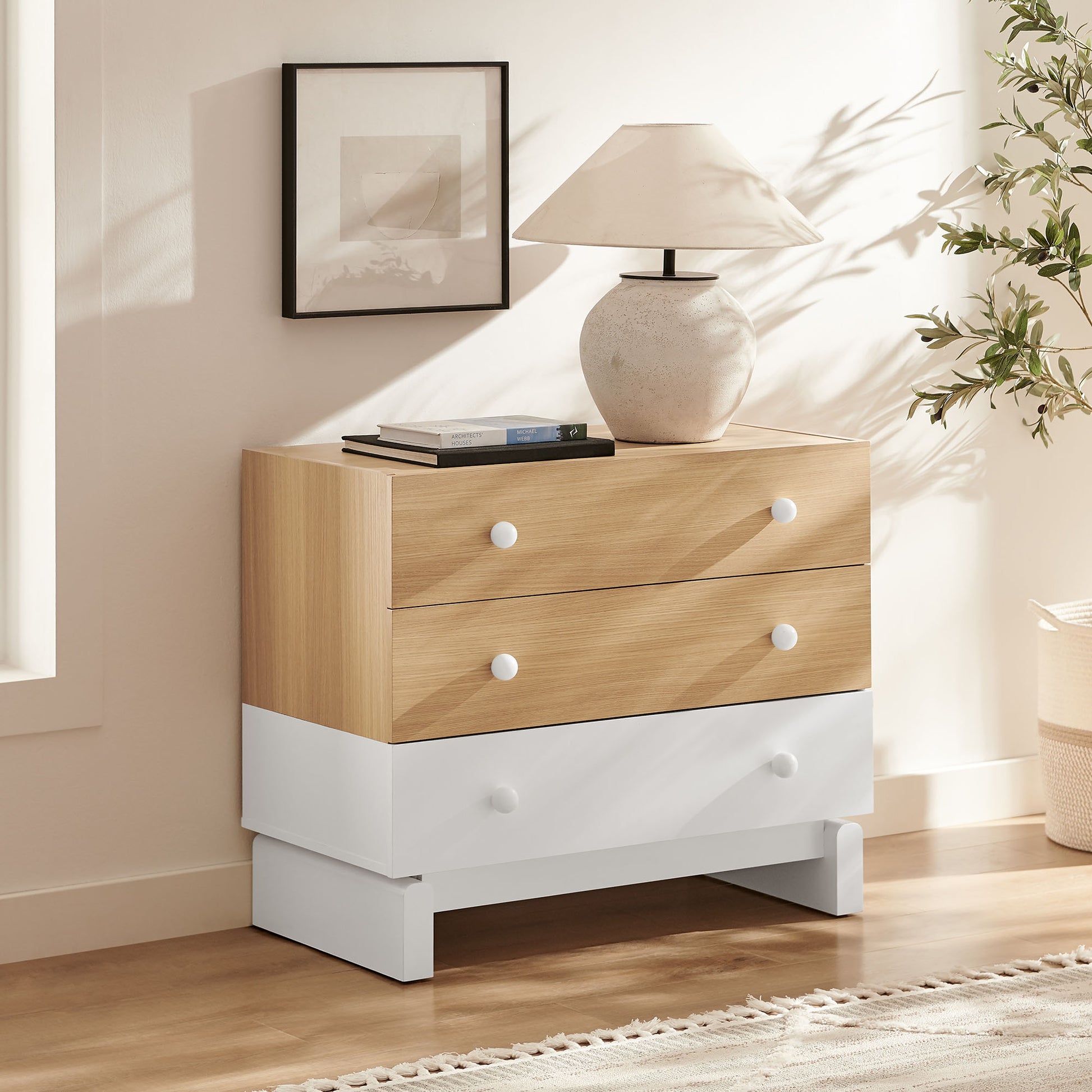 Nolia 3-Drawer Color Block Dresser by Modway MOD-7239 FredCo