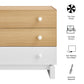 Nolia 3-Drawer Color Block Dresser by Modway MOD-7239 FredCo