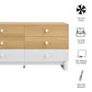 Nolia 6-Drawer Color Block Dresser by Modway MOD-7241 FredCo