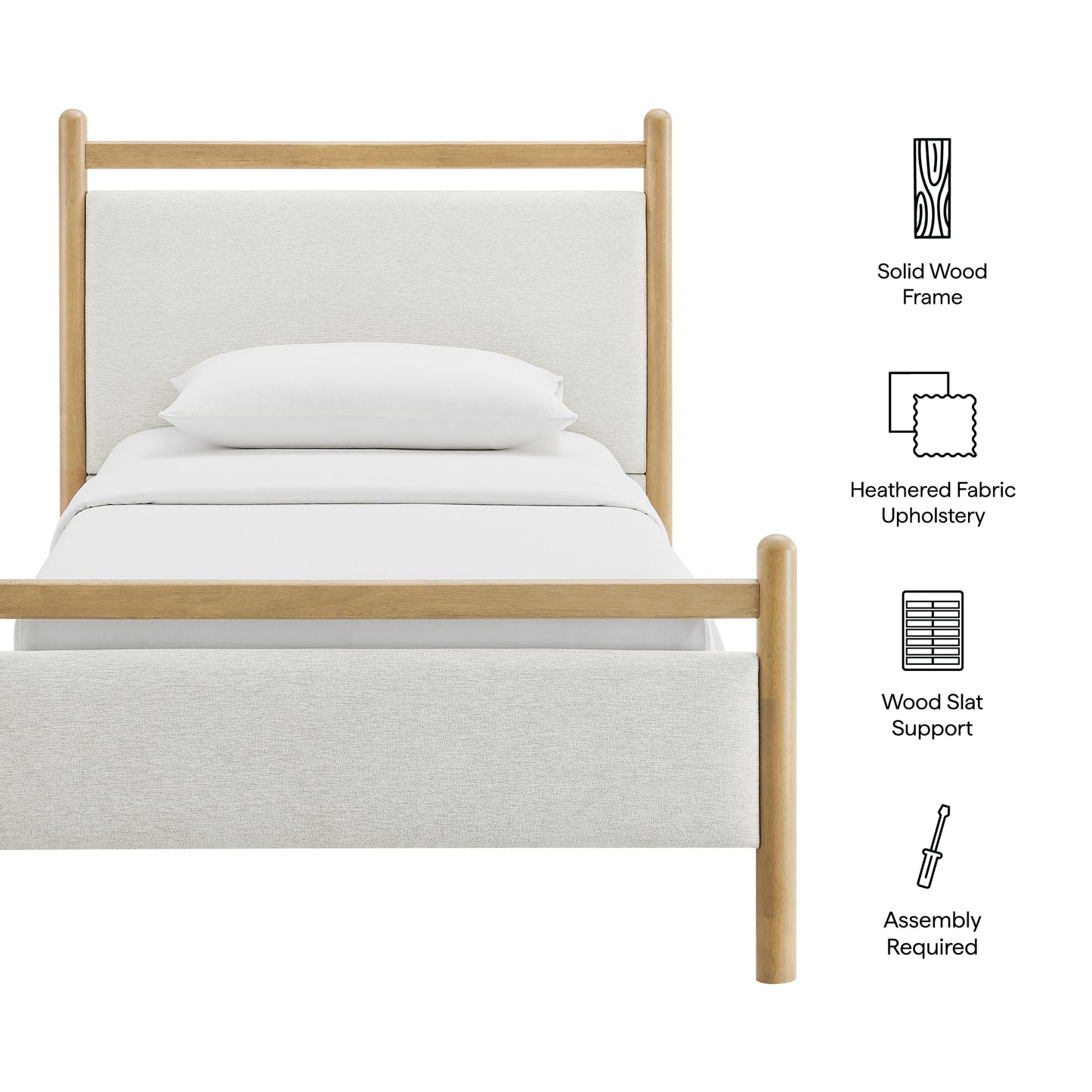 Ginny Twin Size Platform Bed Frame by Modway MOD-7244