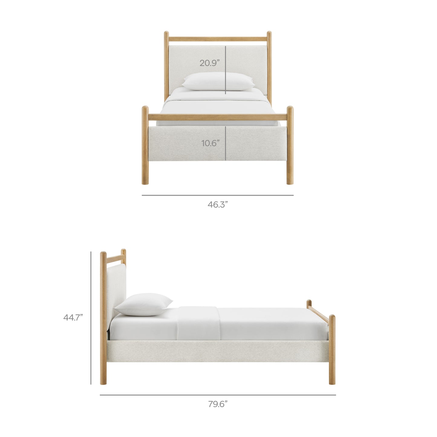 Ginny Twin Size Platform Bed Frame by Modway MOD-7244