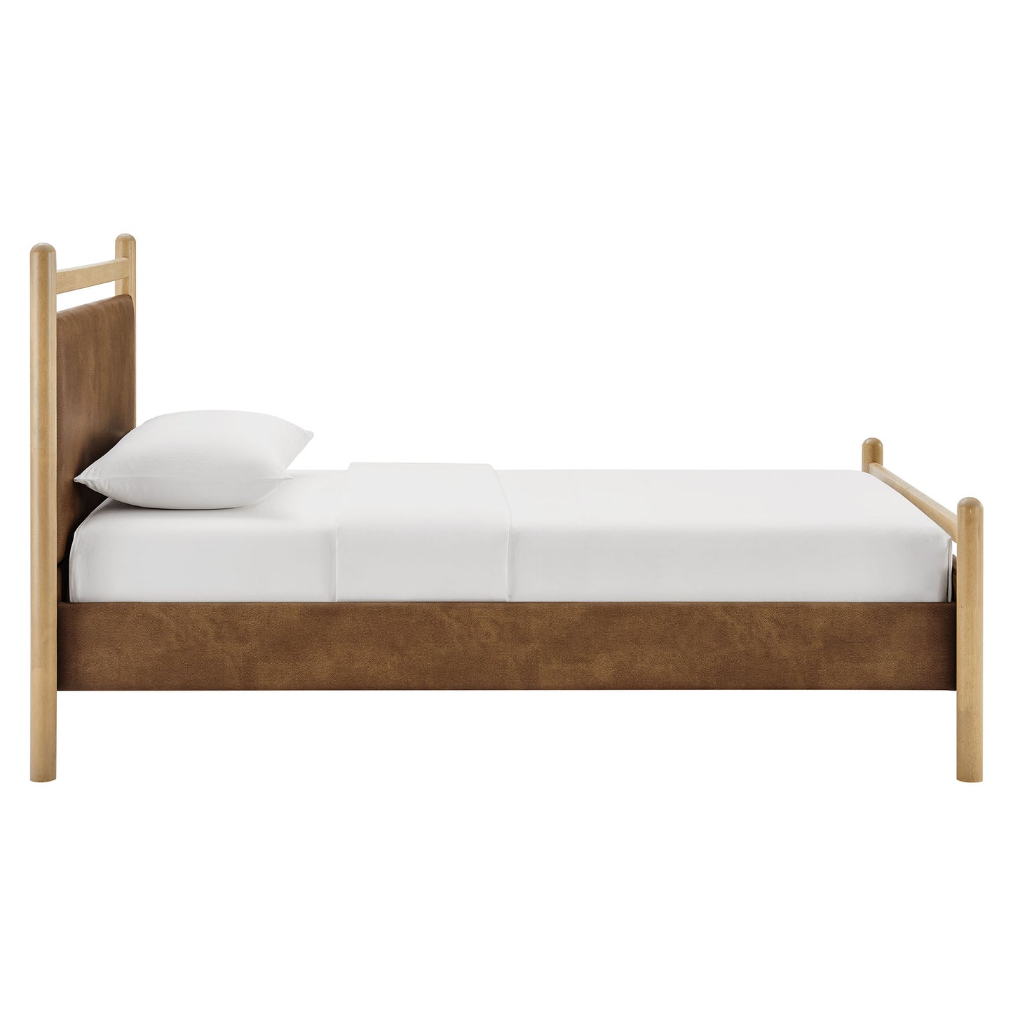 Ginny Twin Size Vegan Leather Platform Bed Frame by Modway MOD-7245