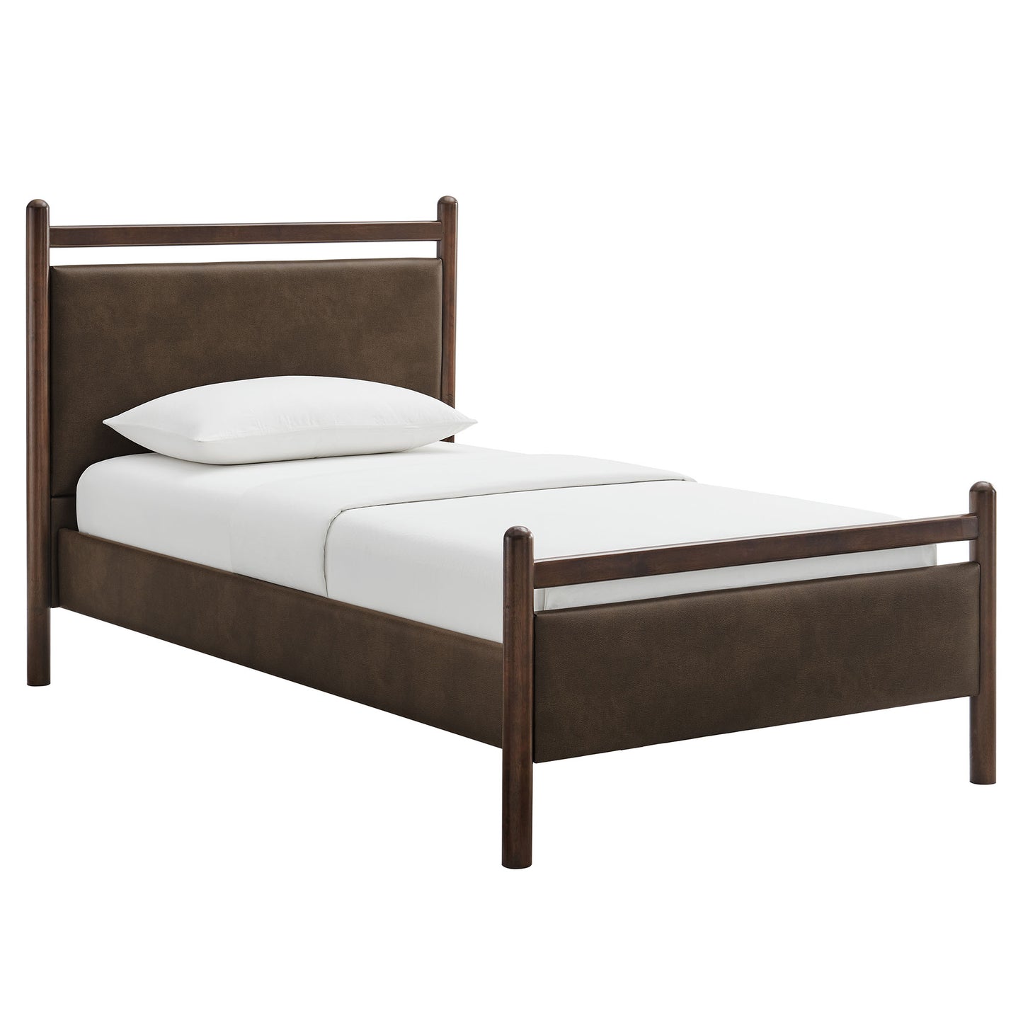 Ginny Twin Size Vegan Leather Platform Bed Frame by Modway MOD-7245