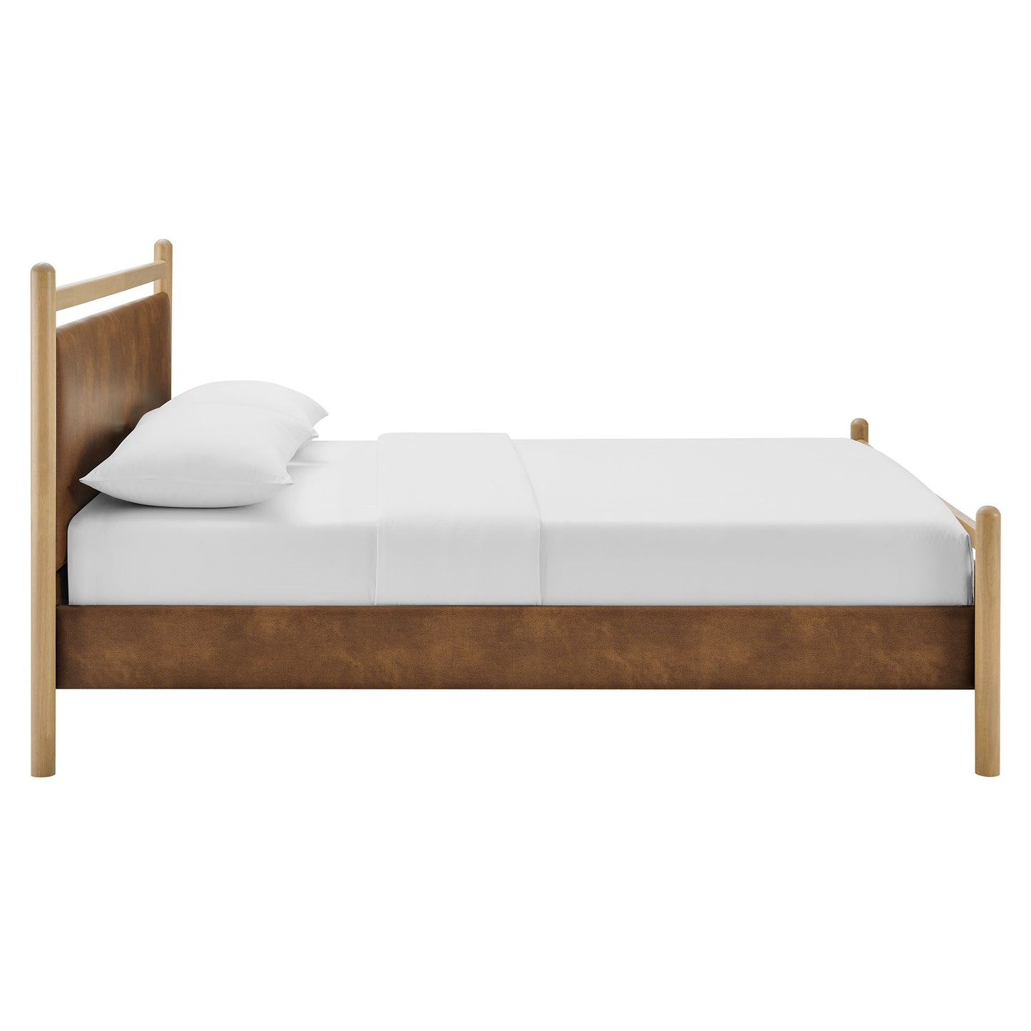Ginny Queen Size Vegan Leather Platform Bed Frame by Modway MOD-7249