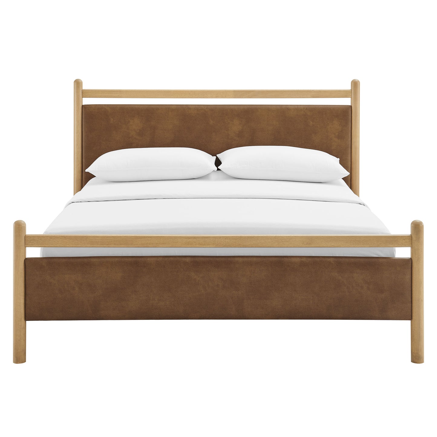 Ginny Queen Size Vegan Leather Platform Bed Frame by Modway MOD-7249