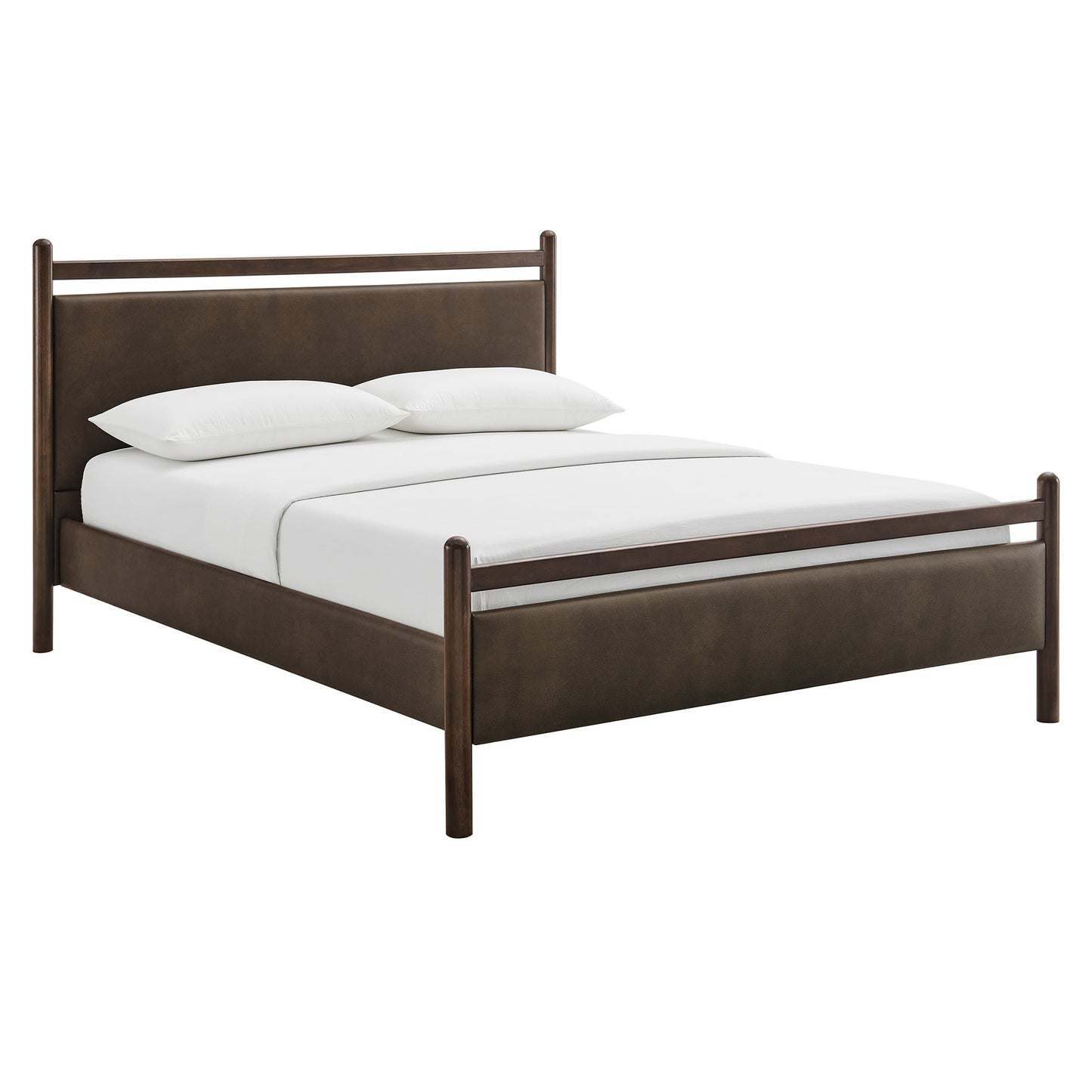 Ginny King Size Vegan Leather Platform Bed Frame by Modway MOD-7251