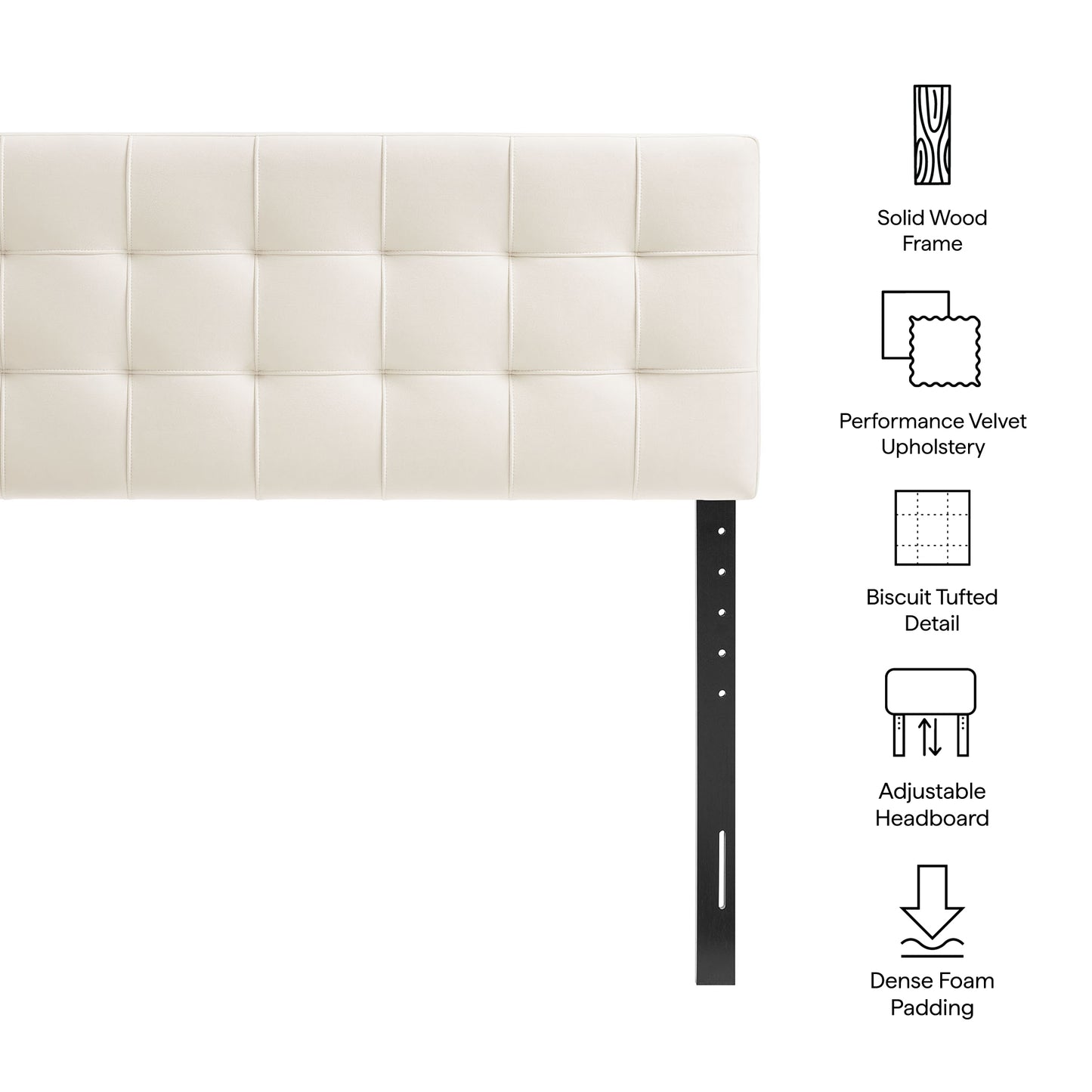 Lily Stain-Resistant Performance Velvet King Size Headboard by Modway MOD-7255
