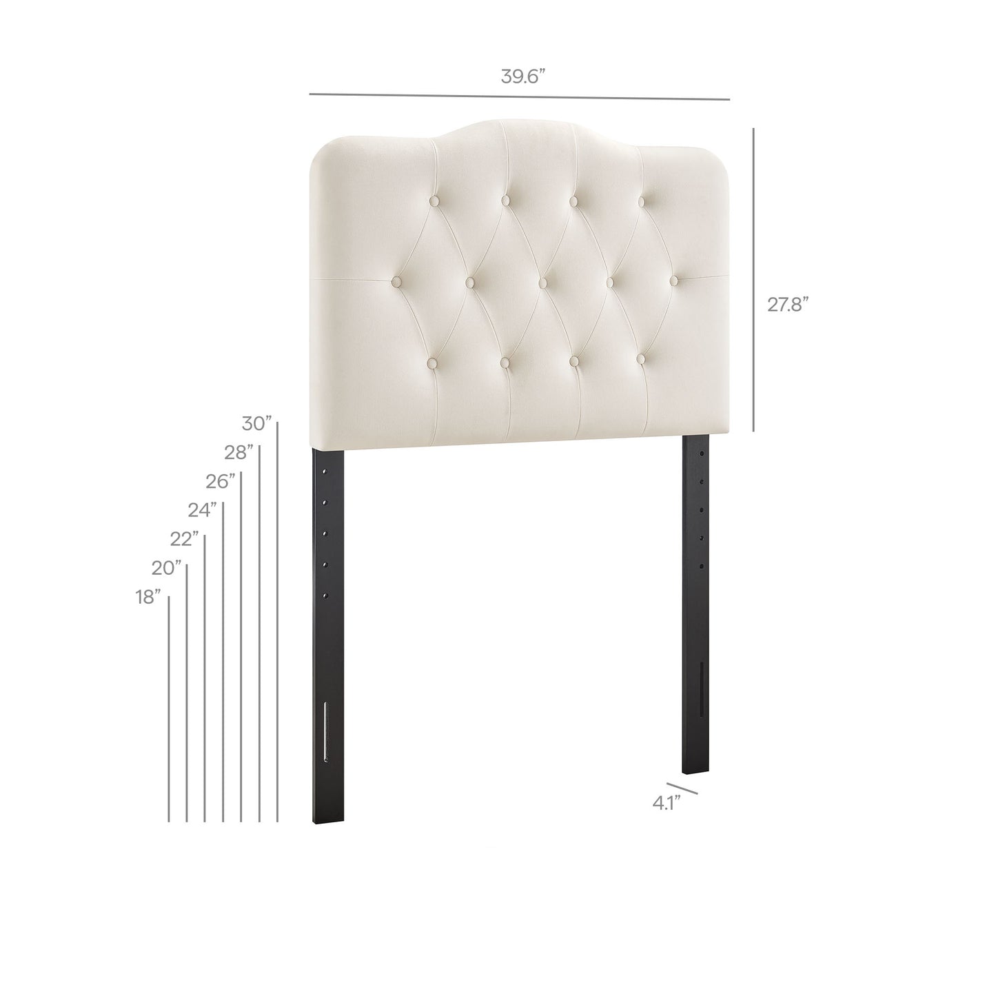 Annabel Stain-Resistant Performance Velvet Twin Headboard by Modway MOD-7264