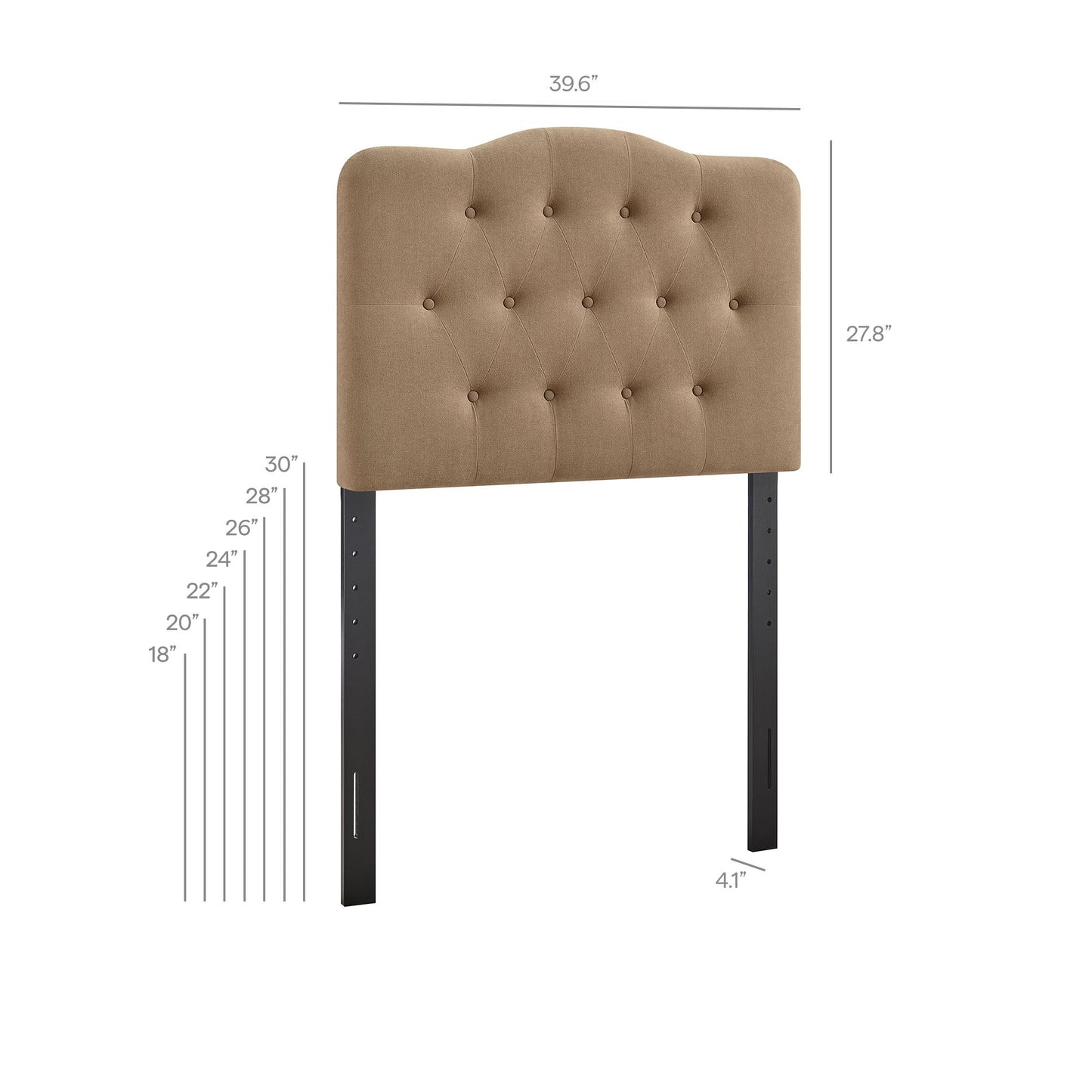 Annabel Premium Linen Blend Twin Headboard by Modway MOD-7265