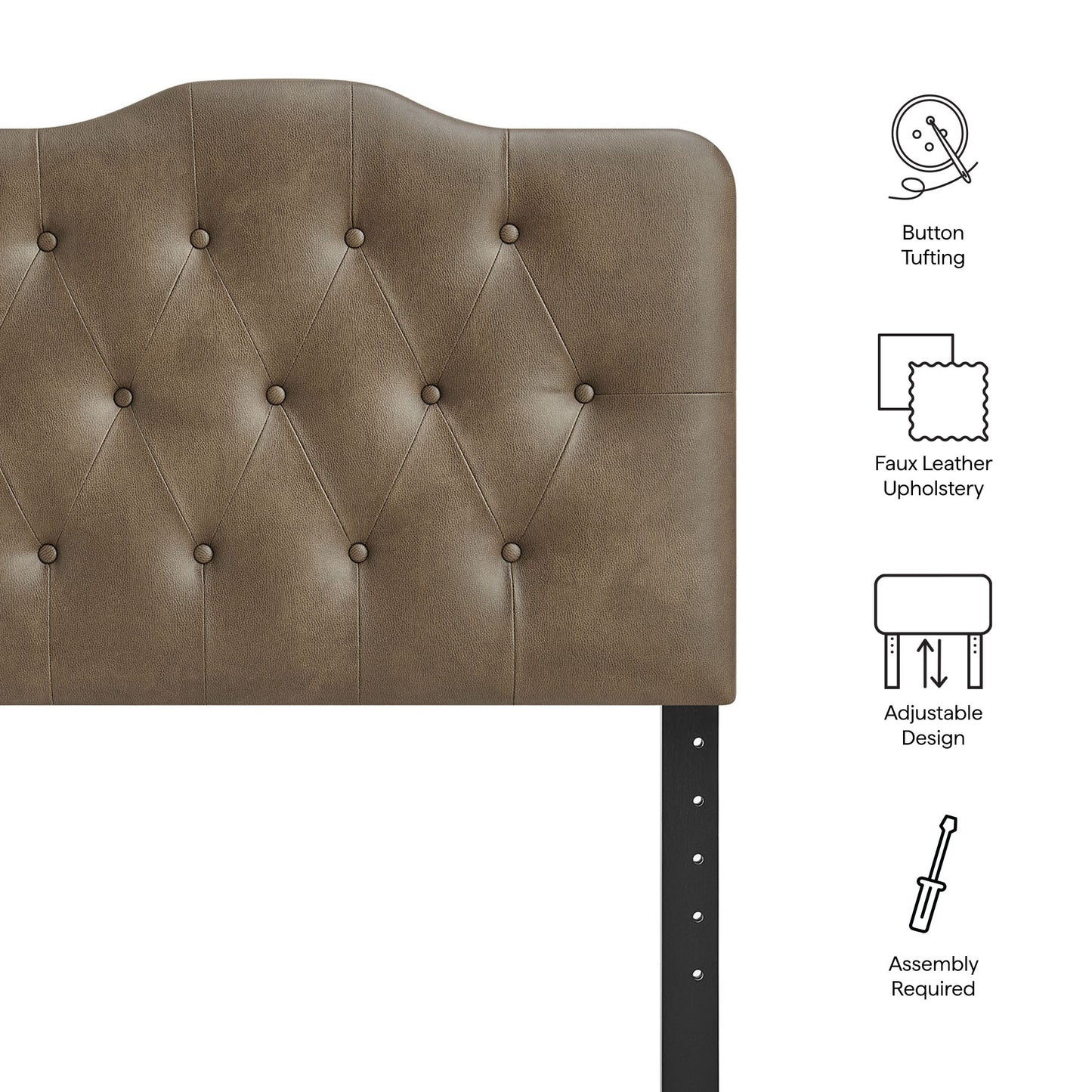 Annabel Faux Leather Twin Headboard by Modway MOD-7266