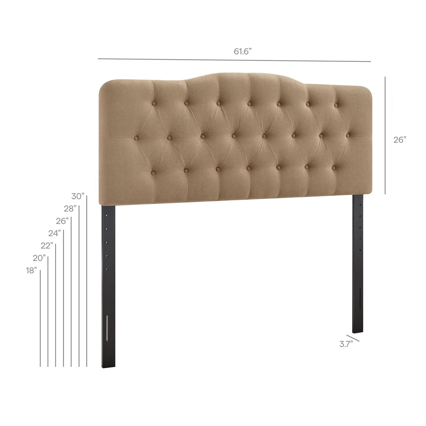 Annabel Premium Linen Blend Queen Headboard by Modway MOD-7271