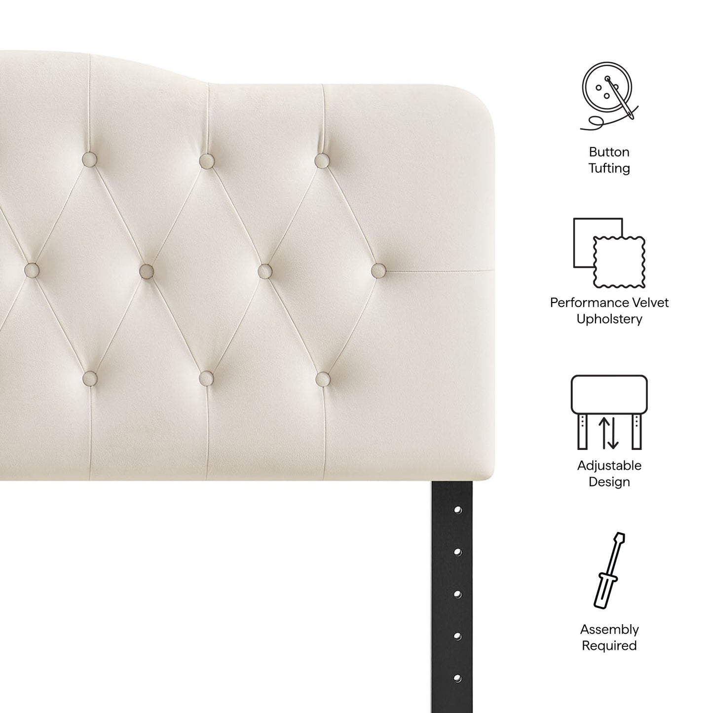 Annabel Stain-Resistant Performance Velvet King Headboard by Modway MOD-7273