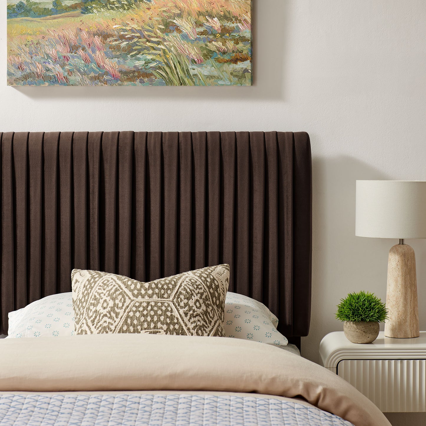 Eloise Stain-Resistant Performance Velvet Twin Headboard by Modway MOD-7276