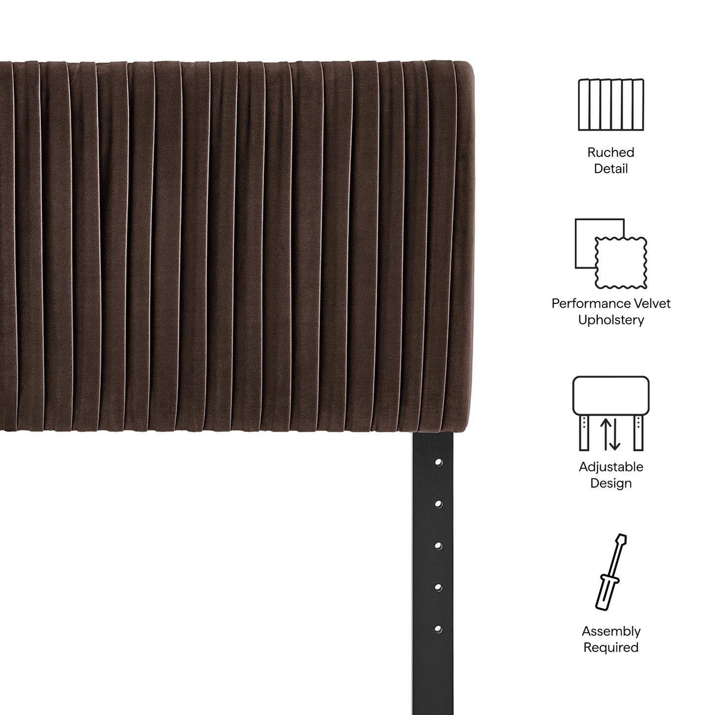 Eloise Stain-Resistant Performance Velvet King Headboard by Modway MOD-7279
