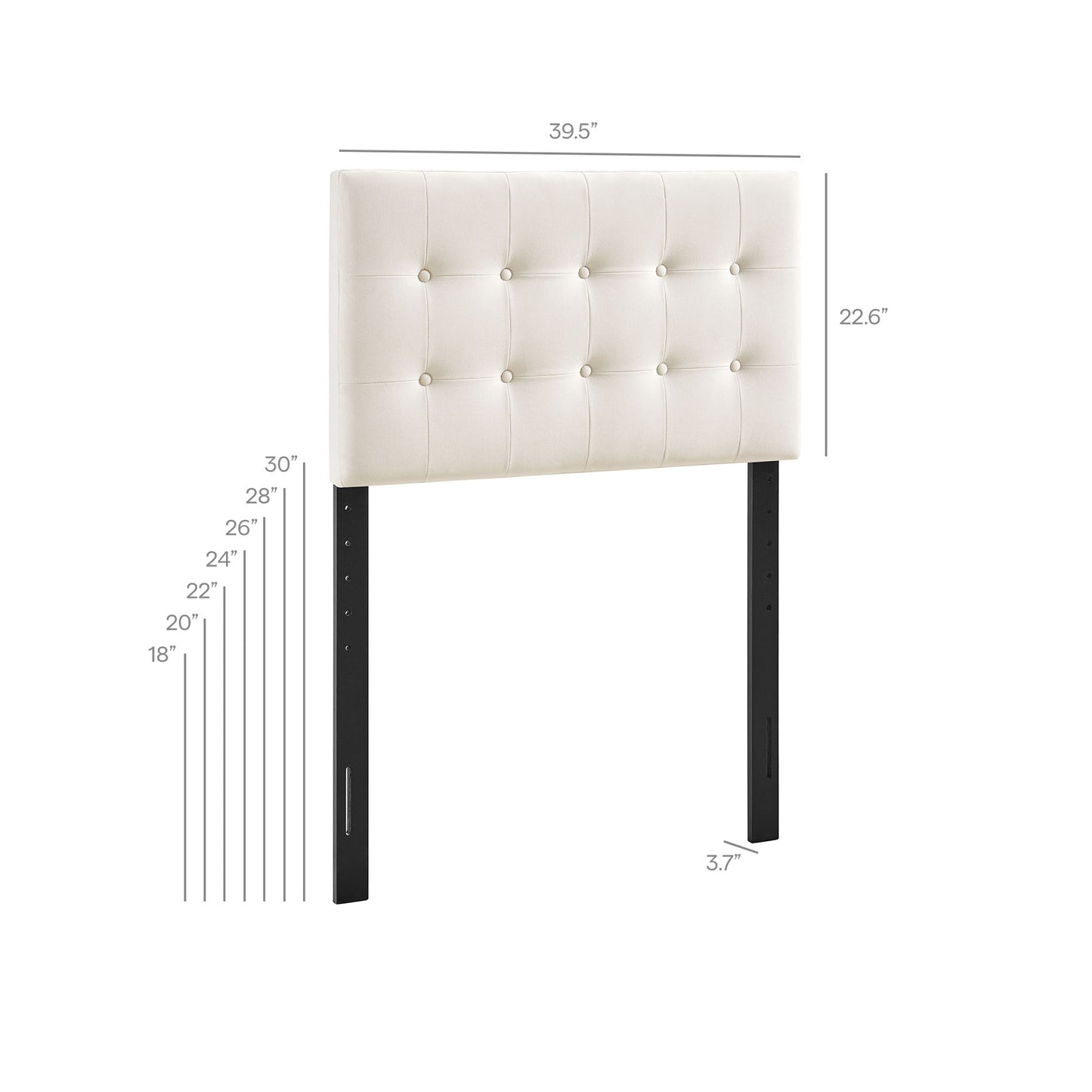 Emily Stain-Resistant Performance Velvet Twin Size Headboard by Modway MOD-7280