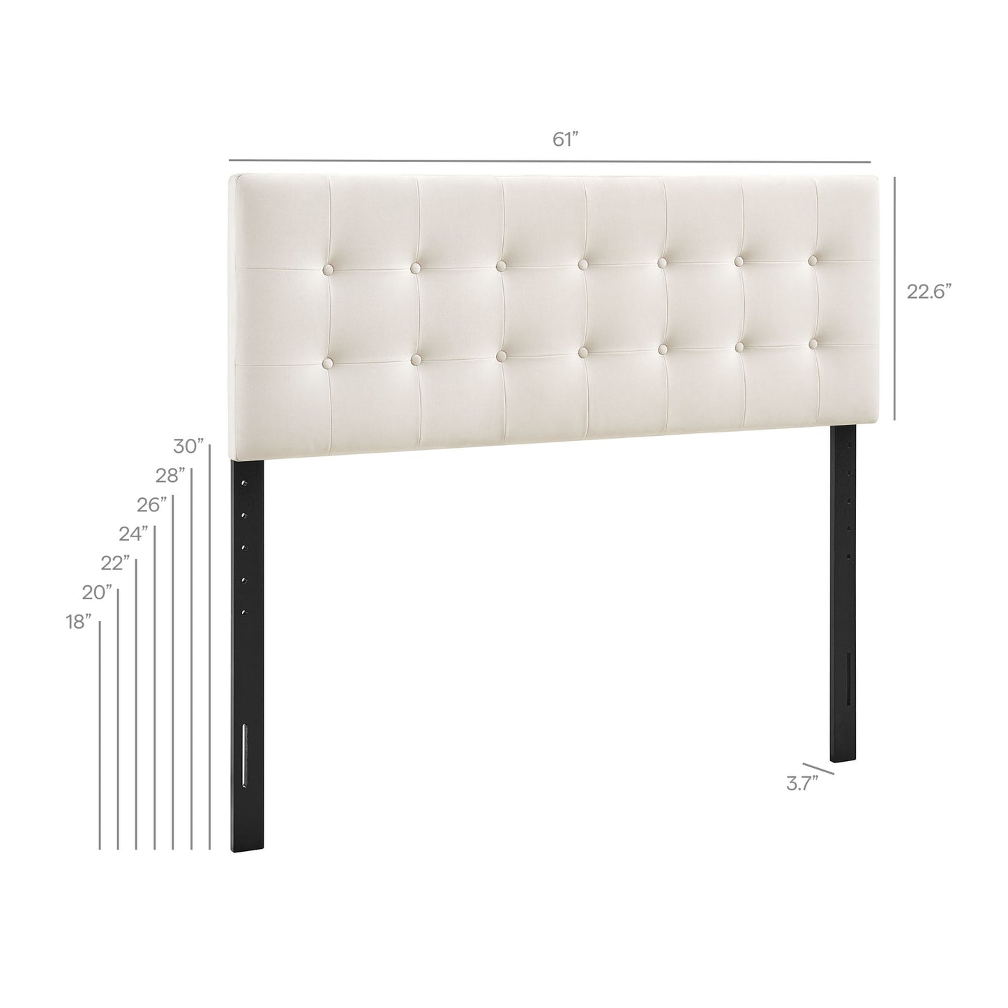 Emily Stain-Resistant Performance Velvet Queen Size Headboard by Modway MOD-7284