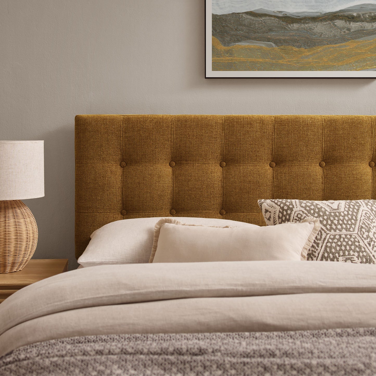 Emily Fabric Upholstered King Size Headboard by Modway MOD-7287