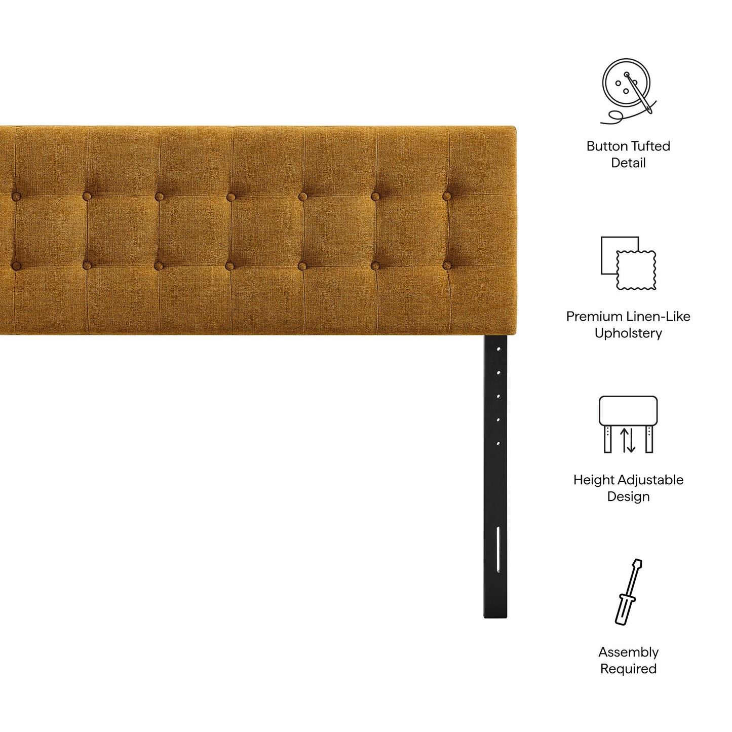 Emily Fabric Upholstered King Size Headboard by Modway MOD-7287