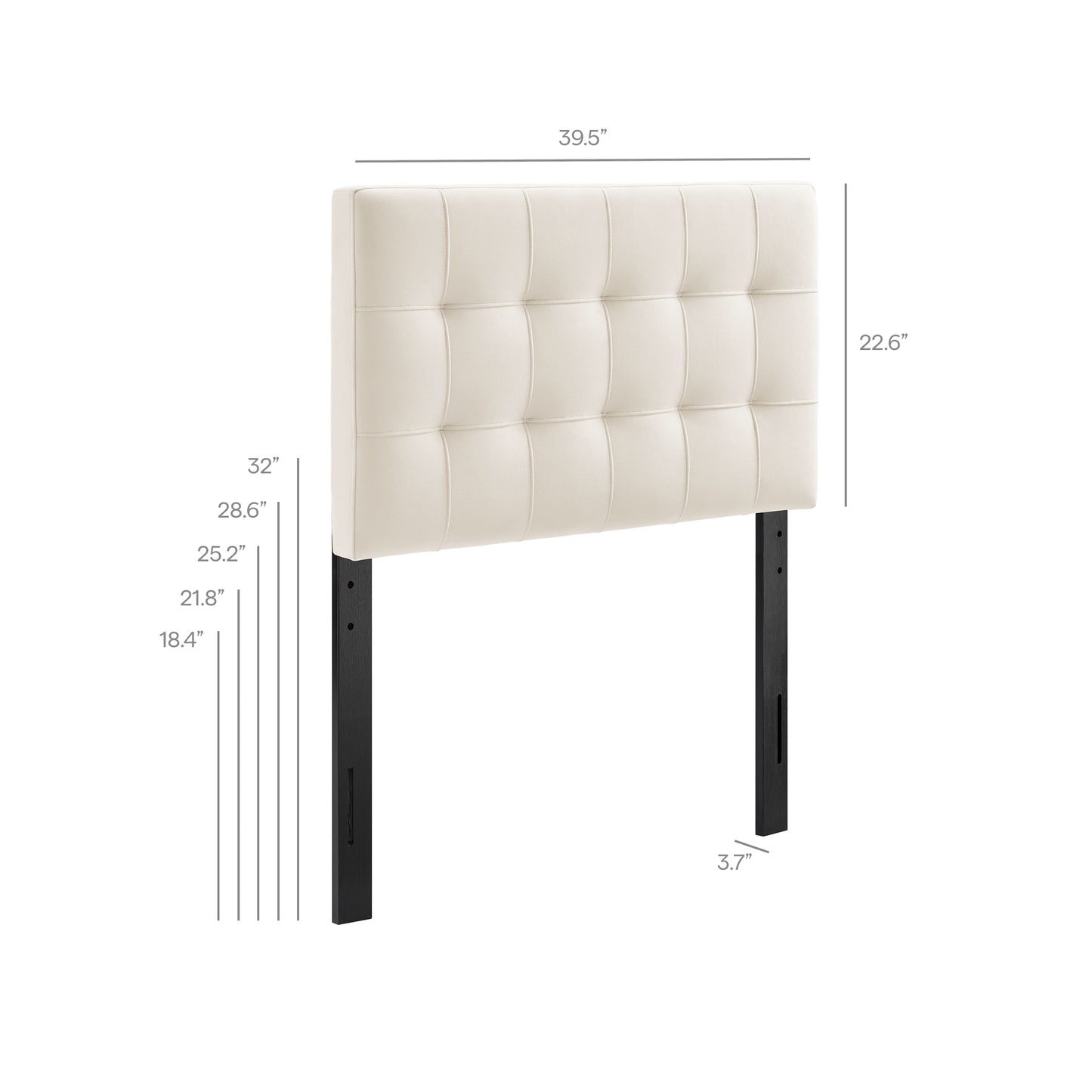 Lily Stain-Resistant Performance Velvet Twin Size Headboard by Modway MOD-7289